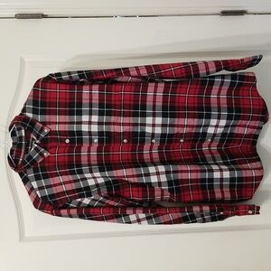 Chaps Long Sleeve Button Down Flannel Shirt